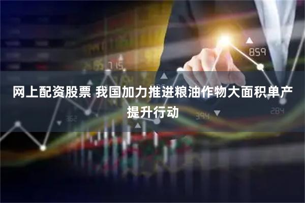 网上配资股票 我国加力推进粮油作物大面积单产提升行动